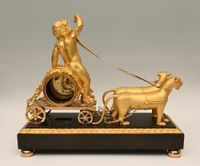 Eine große, sehr seltene Empire-Pendeluhr. - image 5