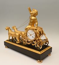 Eine große, sehr seltene Empire-Pendeluhr. - image 6