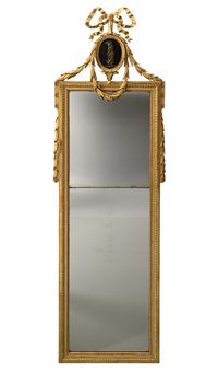 A Louis XVI mirror with a medallion - image 1