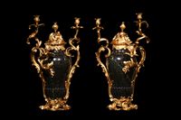 Ein beeindruckendes Paar Kerzenständer, signiert mit „Escalier de Cristal Paris“ - image 5