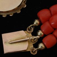 Antiek bloedkoraal collier - afbeelding 4