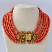 Antique coral necklace - image 1