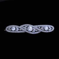 BelleEpoque platina broche - afbeelding 4