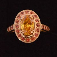Fancy colour diamond ring - afbeelding 1