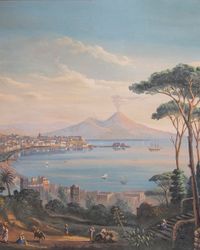 Pair Grand Tour views of Naples - image 1