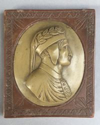 Lava stone cameo of Dante - image 2