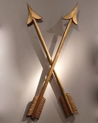 Four gilt wooden arrows - image 1