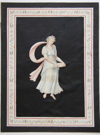 Set of eight gouache drawings - image 5