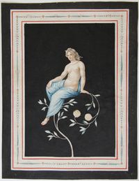 Set of eight gouache drawings - image 7