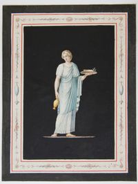 Set of eight gouache drawings - image 9
