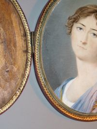 Hari: portrait miniature of a young lady in Empire gown - image 2