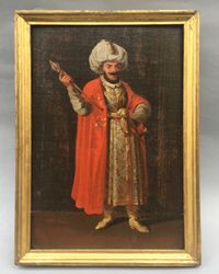 Portraits of a Sultan and a Chinese calligrapher - image 3