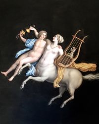 Maestri: Grand Tour gouache of Centaur of the Villa Cicero - image 1