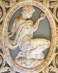 Ornamental fanlight from a Dutch canal house: Judgment of Paris - image 1