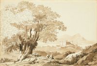 Desprez (attr.): Lago di Bracciano and the Castello Orsini - image 2