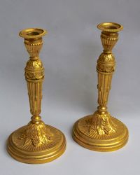 Pair neoclassical ormolu flambeaux - image 4