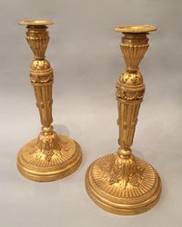 Pair neoclassical ormolu flambeaux - image 2