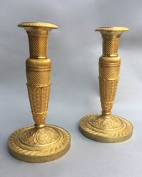 Paar Empire kandelaars - afbeelding 2