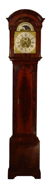 A good and attractive English walnut longcase clock with moonphase, by William Upjohn, circa 1730 - image 1