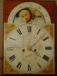 A Welsh mahogany longcase clock with moonphase W. Rowland Pwllheli circa 1830 - image 2