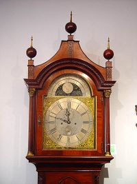 A fine English mahogany longcase clock with pagoda top by James Gibb Stockton circa 1770 - image 1