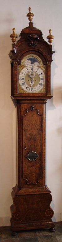 A fine Dutch burr walnut striking longcase clock J P Kroese Amsterdam circa 1730 - image 1