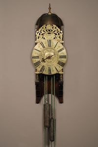 A good French brass striking alarm lantern clock Rouelle A Bayeux, circa 1730 - image 1