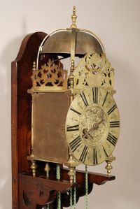 A good French brass striking alarm lantern clock Rouelle A Bayeux, circa 1730 - image 2