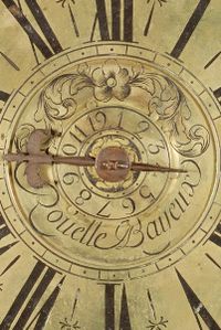A good French brass striking alarm lantern clock Rouelle A Bayeux, circa 1730 - image 4