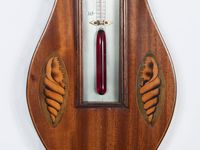 A good English mahogany inlaid wheelbarometer by L. Giannal Salop, circa 1820. - image 4
