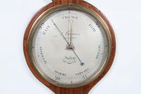 A good English mahogany inlaid wheelbarometer by L. Giannal Salop, circa 1820. - image 6