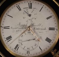 Een Engelse palissander 56-uurs chronometer, door Joseph Sewill, omsteeks 1870 - afbeelding 5