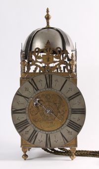 A French iron and brass alarm lantern clock, by Rouelle, circa 1725 - image 1