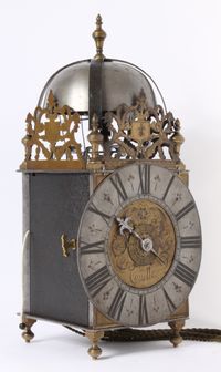 A French iron and brass alarm lantern clock, by Rouelle, circa 1725 - image 2