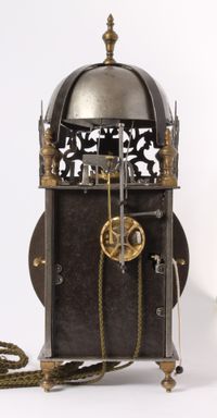 A French iron and brass alarm lantern clock, by Rouelle, circa 1725 - image 4