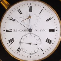 A good French mahogany 2-day chronometer, by E. Thomas, circa 1870 - image 4