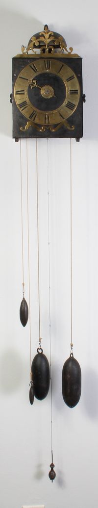 An early French provincial iron and brass Morbier wall clock, circa 1735 - image 2