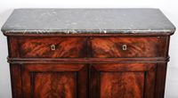 A French late Empire mahogany wall cupboard with marble top, circa 1840 - image 4