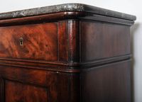 A French late Empire mahogany wall cupboard with marble top, circa 1840 - image 7