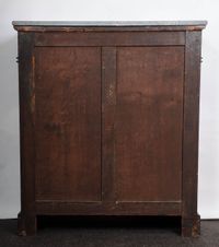 A French late Empire mahogany wall cupboard with marble top, circa 1840 - image 9