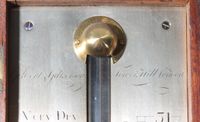 An English mahogany and ebony stick barometer, by Gilbert Gilkerson, circa 1820 - image 3