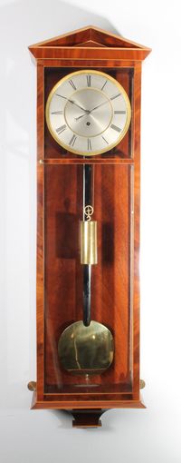A good Austrian mahogany inlaid 'Dachluhr' regulator timepiece, circa 1840. - image 1