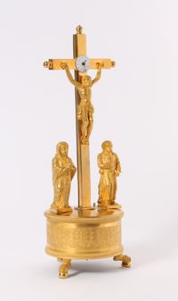 A rare South German ormolu crucifix clock, by Joseph Patzelt, circa 1820 - image 1