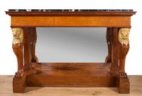A French Empire mahogany ormolu marble console by Jacob Desmalter - image 1
