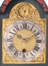 An attractive small South German red tortoishell bracket timepiece with automaton, circa 1740. - image 3
