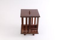 A small English brass inlaid mahogany revolving bookcase, circa 1880. - image 5
