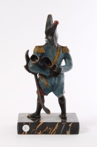 A cold painted bronze model of general Toussaint-Louverture on portor base, circa 1880 - image 6