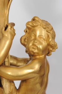 A pair of large gilt bronze and marble figural lamps attributed to E.F. Caldwell, circa 1900 - image 8