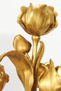 A pair of large gilt bronze and marble figural lamps attributed to E.F. Caldwell, circa 1900 - image 7