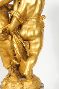 A pair of large gilt bronze and marble figural lamps attributed to E.F. Caldwell, circa 1900 - image 10